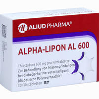 Alpha- Lipon Al 600 Filmtabletten 100 Stück - ab 12,56 €