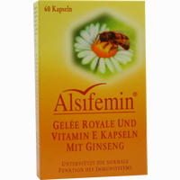 Alsifemin Gelee Royale und Vitamin E Kapseln mit Ginseng 60 Stück