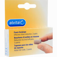 Alvita Ohrstöpsel Schaumstoff 6 Stück
