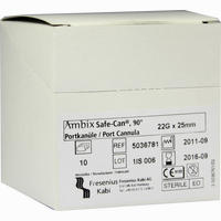 Ambix Safe- Can Portpunktionskanüle Gebogen 22gx25mm Kanülen 10 Stück