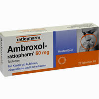 Ambroxol Ratiopharm 60 Hustenlöser Tabletten 20 Stück - ab 2,51 €