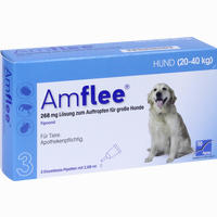 Amflee 268 Mg Spot- On für Große Hunde 20- 40 Kg 3 Stück - ab 10,45 €