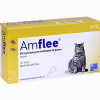 Amflee 50 Mg Spot- On Katzen Lösung 3 Stück - ab 6,22 €