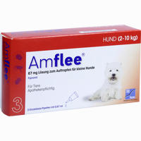 Amflee 67 Mg Spot- On für Kleine Hunde 2- 10 Kg 3 Stück - ab 6,28 €