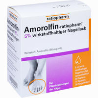 Amorolfin- Ratiopharm 5% Wirkstoffhaltiger Nagellack Lösung 5 ml - ab 13,49 €