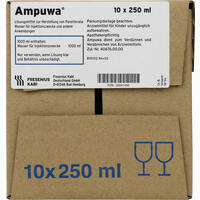 Ampuwa Glasflaschen Infusionslösung 10 x 250 ml