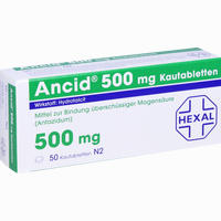 Ancid 500mg Kautabletten 50 Stück 