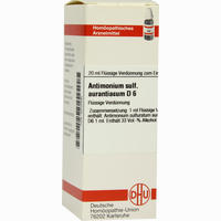 Antimonium Sulf Aurant D6 Dilution 20 ml - ab 7,76 €