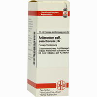 Antimonium Sulf Aurant D6 Dilution 20 ml - ab 8,10 €