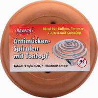 Antimücken- Spiralen mit Tontopf 1 Stück