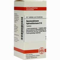 Apomorphinum Hydrochl D6 Tabletten 80 Stück