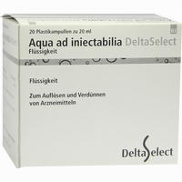 Aqua Ad Iniectabilia Plastik Ampullen 20 x 10 ml - ab 4,94 €