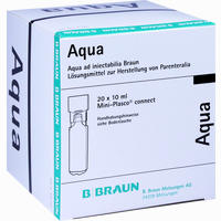 Aqua Ad Injektabilia Mini- Plasco Connect Ampullen 20 x 10 ml - ab 5,67 €