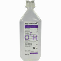 Aqua Bidestillata Plastik Infusionslösung 500 ml 
