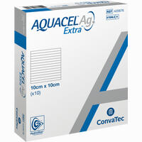 Aquacel Ag Extra 10x10cm Verband 10 Stück