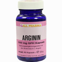 Arginin 500mg Gph Kapseln  60 Stück - ab 17,58 €