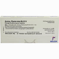 Arnica Planta Tota Rh D15 Ampullen 8 x 1 ml