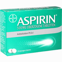 Aspirin 500mg überzogene Tabletten  20 Stück - ab 2,17 €