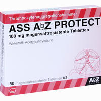 Ass Abz Protect 100 Mg Magensaftresistente Tabletten  50 Stück - ab 1,79 €