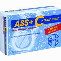 Ass + C Hexal gegen Schmerzen und Fieber Brausetabletten 20 Stück