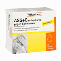 Ass + C- Ratiopharm gegen Schmerzen Brausetabletten 20 Stück - ab 3,11 €