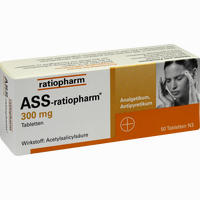 Ass- Ratiopharm 300mg Tabletten 50 Stück - ab 1,65 €