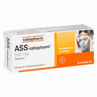 Ass- Ratiopharm 500mg Tabletten 100 Stück - ab 2,20 €