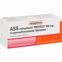 Ass- Ratiopharm Protect 100 Mg Magensaftresistente Tabletten  50 Stück - ab 1,53 €