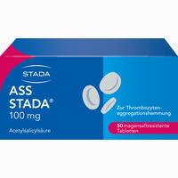 Ass Stada 100mg Magensaftresistente Tabletten  50 Stück - ab 1,01 €