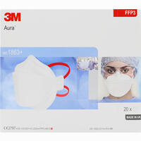 Atemschutzmaske 3m 1863+ Ohne Ventil Aura Ffp3 20 Stück