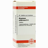 Atropinum Sulf D4 Tabletten 80 Stück 