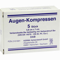 Augenkompress 5. 8x7cm Unst 5 Stück - ab 1,78 €