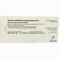Aurum Met Praep D12 Ampullen 8 Stück
