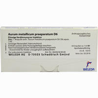 Aurum Met Praep D6 Ampullen 8 Stück