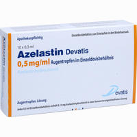 Azelastin Devatis 0.5mg/ml Augentropfen in Einzeldosis  10 x 0.3 ml 