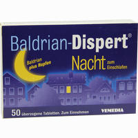 Baldrian Dispert Nacht Zum Einschlafen Tabletten 50 Stück - ab 6,18 €