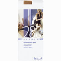 Belsana 280den Glamour Feinstützstrümpfe Gr. M Schwarz Lang 2 Stück 