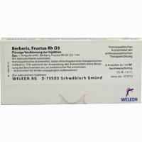 Berberis Fruct Rh D3 Ampullen 8 x 1 ml