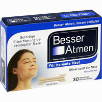 Besser Atmen Nasenstrips Beige Normale Größe Pflaster 30 Stück