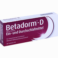 Betadorm D Tabletten 20 Stück - ab 5,69 €