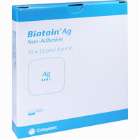 Biatain Ag Schaumverband Nicht- Haftend 10x10cm Coloplast GmbH 5 Stück