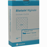 Biatain Alginate Kompressen 5x5cm Verband Coloplast GmbH 10 Stück