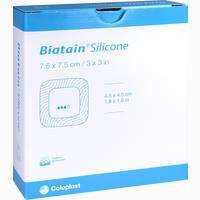 Biatain Silicone Schaumverband 7.5x7.5 Cm  B2B Medical GmbH 10 Stück