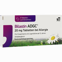 Bilastin Adgc 20 Mg Tabletten bei Allergie 6 Stück