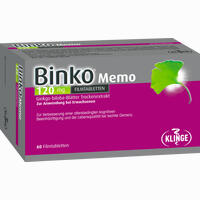 Binko Memo 120 Mg Filmtabletten  30 Stück - ab 13,16 €