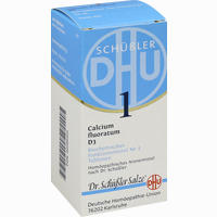 Biochemie 1 Calcium Fluoratum D3 Tabletten Dhu-arzneimittel 200 Stück - ab 2,99 €