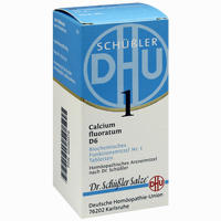 Biochemie 1 Calcium Fluoratum D6 Tabletten Dhu-arzneimittel 200 Stück - ab 3,33 €