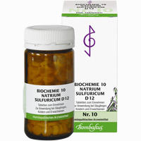 Biochemie 10 Natrium Sulfuricum D12 Tabletten Bombastus 80 Stück - ab 2,46 €