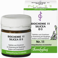 Biochemie 11 Silicea D3 Tabletten 80 Stück - ab 1,95 €