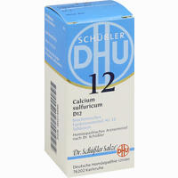 Biochemie 12 Calcium Sulfuricum D12 Tabletten Dhu-arzneimittel 80 Stück